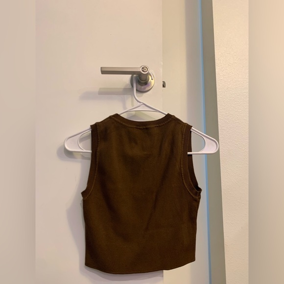 Brown Medium Zara Tank Top - Picture 4 of 4